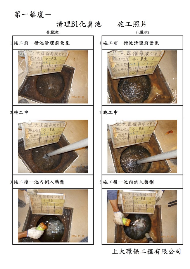 台北華廈抽水肥化糞池施工1